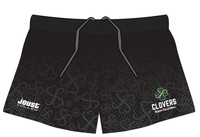Womens-Clovers-Beach-Shorts---Black